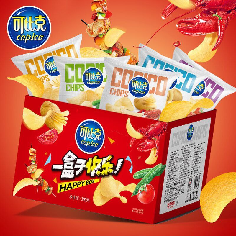 19.9元 达利集团旗舰店可比克多味纯切薯片30g*10袋(3mtjX4dcPEj)/