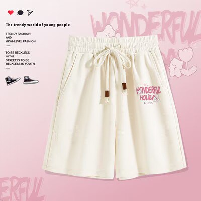 2件59.9💵 真维斯官方outlets店/多巴胺女子高腰三分裤2条)RGSuduQlRLC)/ AC01 CZ11//