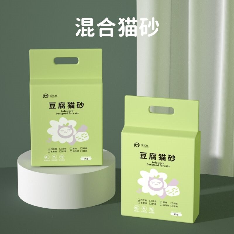 8.9元 派优比旗舰店豆腐砂膨润土猫砂10斤 (Sfyv2sTwUMG)/