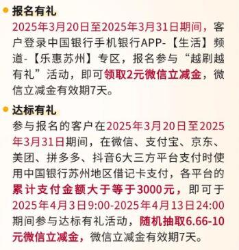 反馈苏州中行如图报名2 6.66立减金