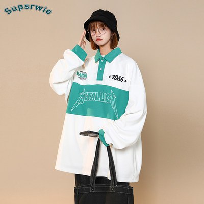 89.9元 多款可选【Supsrwie联名 新品首发】男女同款cityboy衬/衫领卫衣)EZda2yDPLae)/ AC01/ CZ1111新品时髦暴击！宽松舒适！包容各种身材，时尚百搭不出错