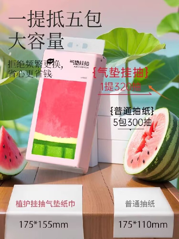 9.9💵【大牌植护 送挂钩】植护大包悬挂挂抽1040张*3提)BVK3WcTYPEk)/ CZ11//整整3大包 大容量够用好久了这个超方便 节省空间能随便挂每日红包 1111.fanli.me