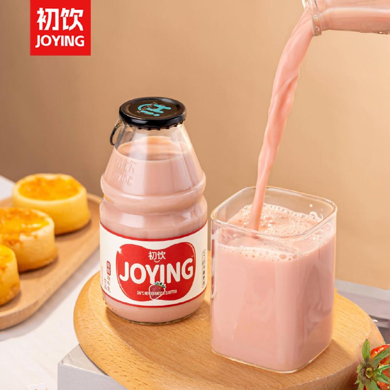 用省省卡200-10初饮JOYING草莓味牛如饮品 230g*15瓶拍2件凑199-100/200-20和满减后每件18.71 