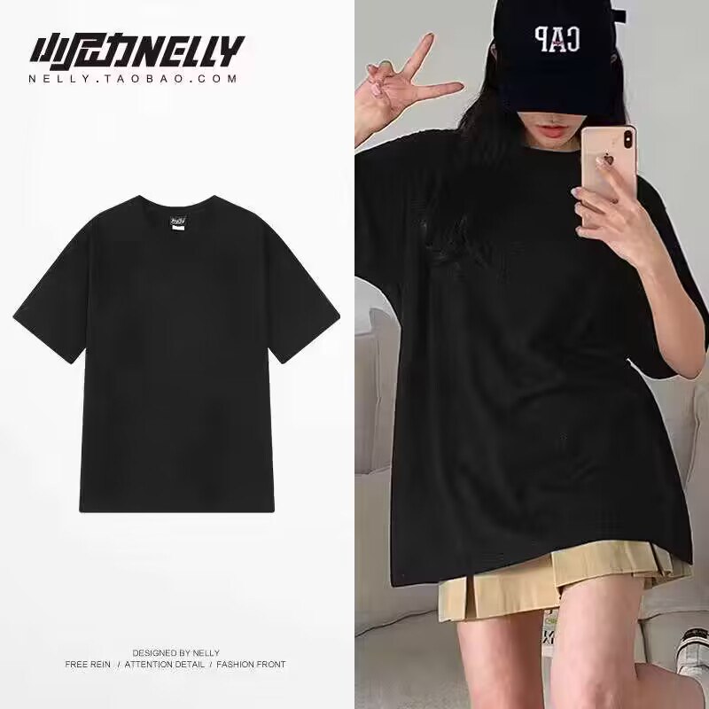 16💵【小尼力嘻哈潮流店】ulzzang复/古情侣款短袖T恤)j6RPdwYIp05)/ AC01 CZ11//亲肤又透气 轻松穿出chic感入手1件来解锁T恤的n种穿搭千万粉丝大店 30+颜色可选！