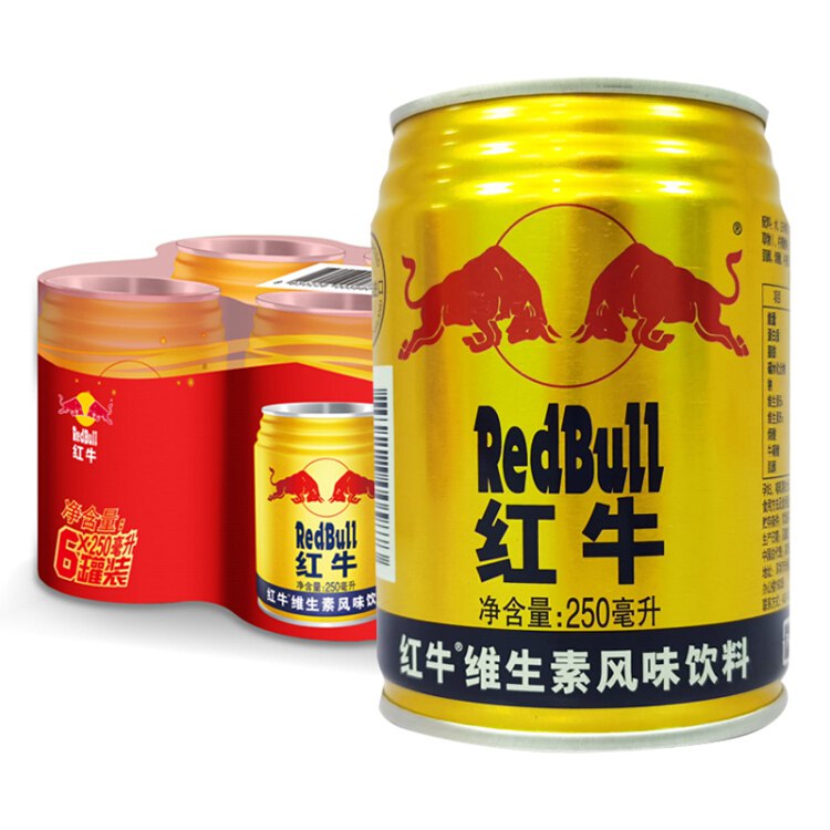 【京东】红牛维生素风味饮料250ml*6罐组合装
