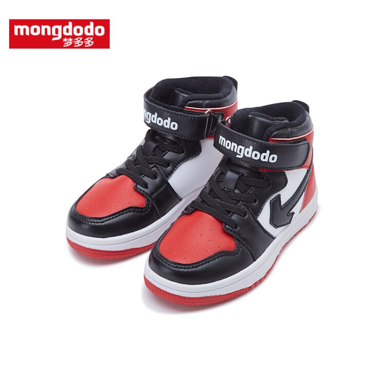 巴拉巴拉旗下梦多多（mongdodo）2019冬季新款中性儿童休闲鞋红色调30 