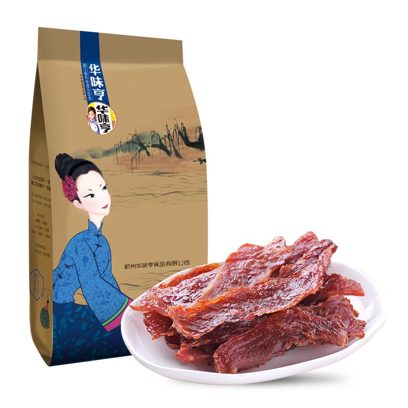 华味亨 辣味手撕猪肉脯90g/袋 休闲食品 