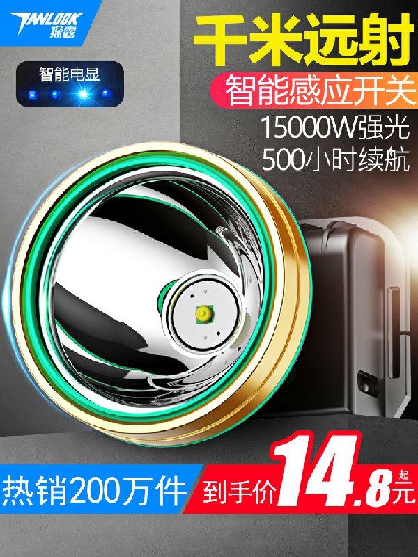 5.8元拍下头戴式超亮LED头灯(ZlfOcqptTUD)/