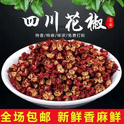 四川大红袍花椒500g干红花椒粒粉特麻汉源麻椒50g大料香料调味料