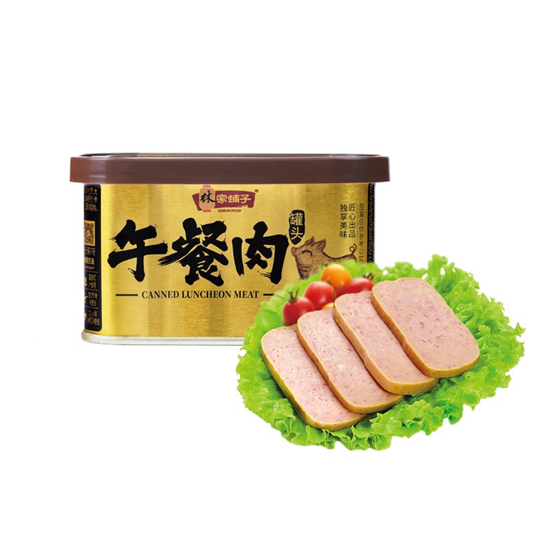 林家铺子 90%肉含量 金罐午餐肉罐头200g*2