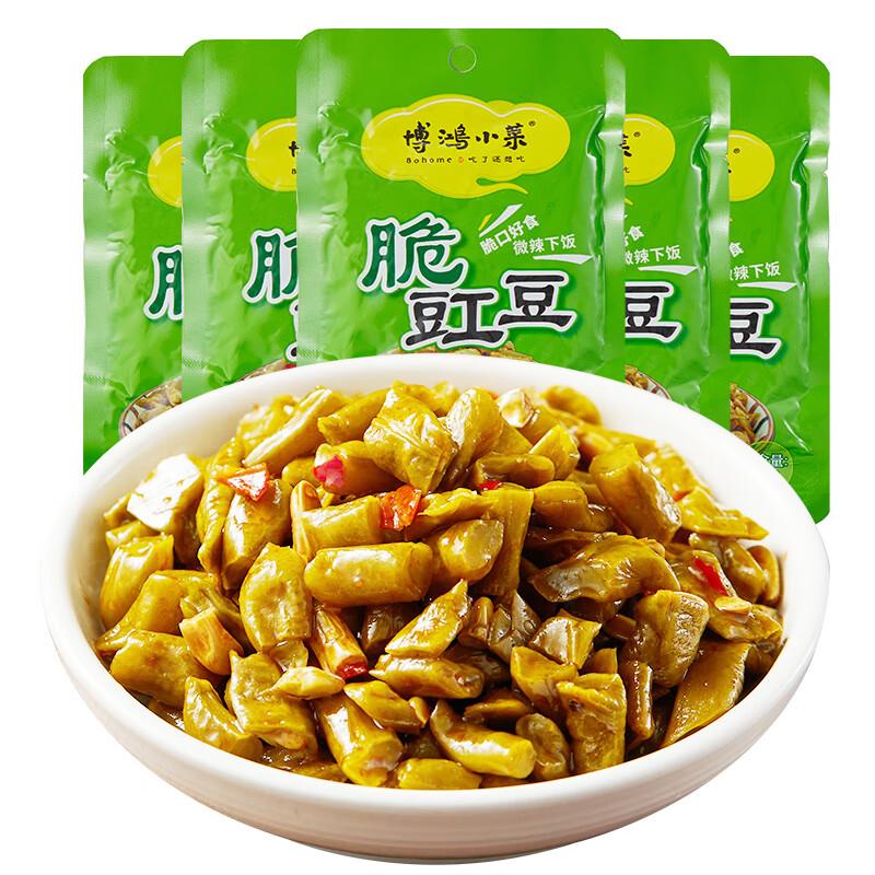 博鸿小菜酸豆角脆豇豆70g*5，买12件21.74