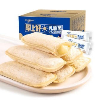 【京东新品】盐津铺子 焙宁乳酸菌小口袋面包700g