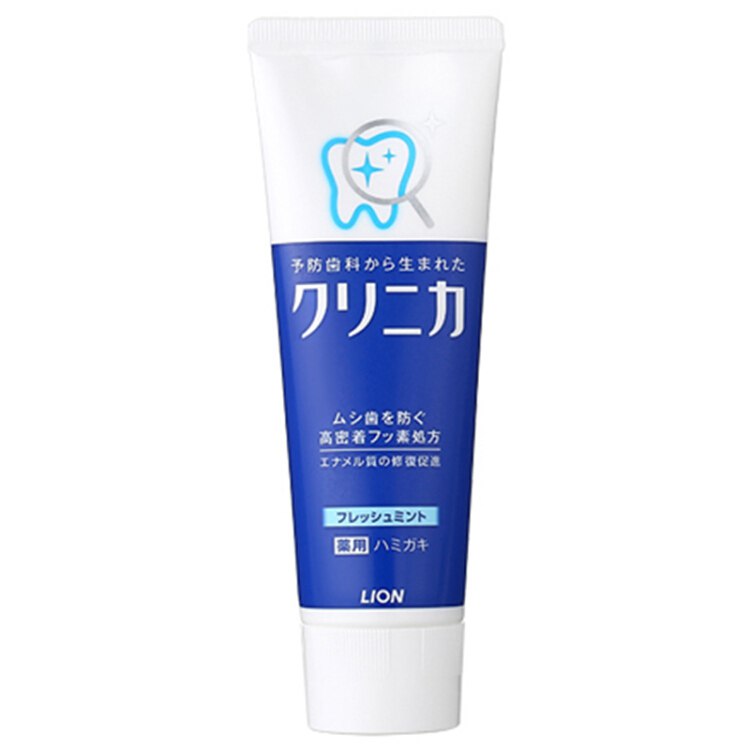 日本进口狮王(LION)酵素洁净立式清新薄荷味牙膏130g 美白防蛀