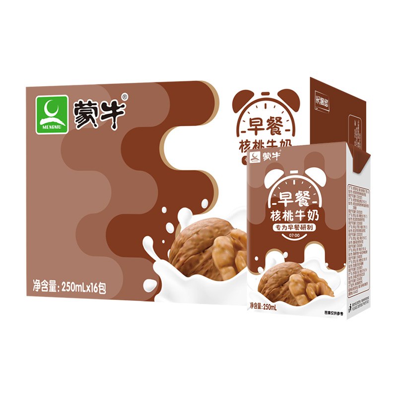 2件拍下  劵后70.68元蒙牛早餐核桃奶250ml*16盒(GhiY2mgXCaD)/