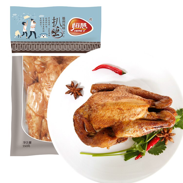 京东自营 德州风味扒鸡 550g 生鲜低温熟食保鲜鸡肉 开袋即食山东风味