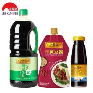19.9元【李锦记官方旗舰店】李锦记薄盐生抽蚝油酱料3件套)ZZWrdmZsER3)/ CZ11//减盐30%更健康，控盐不减鲜！