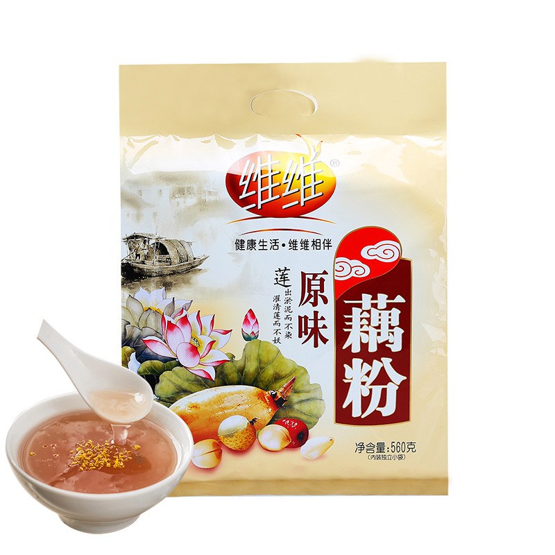 维维 营养早餐 速溶即食 冲饮代餐 原味藕粉560g