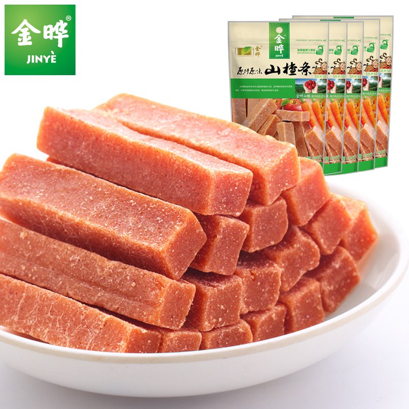 0点后下单拍下15.8元金晔食品旗舰店蜜饯山楂条100gx5袋(OqLgcLd9q5m)/