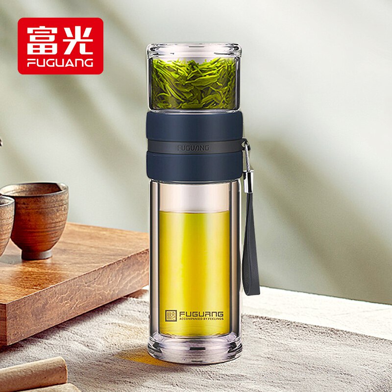 0点开始！【京东】富光 泡茶师系列 茶水分离玻璃杯240ml 39.5亓（前2小时）