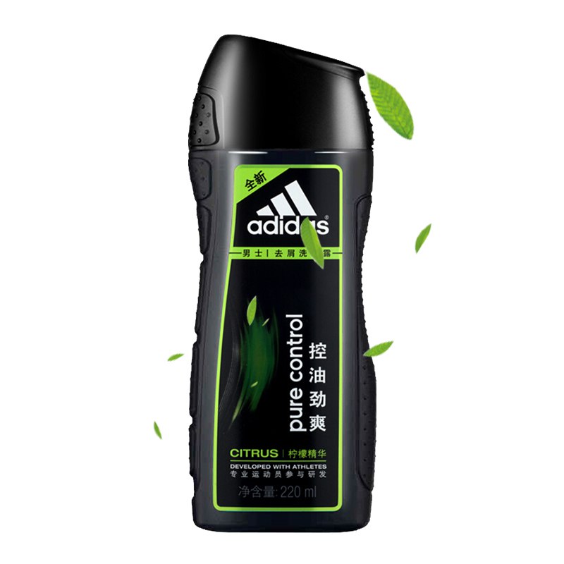 阿迪达斯(Adidas)男士 控油劲爽去屑洗发水220ml