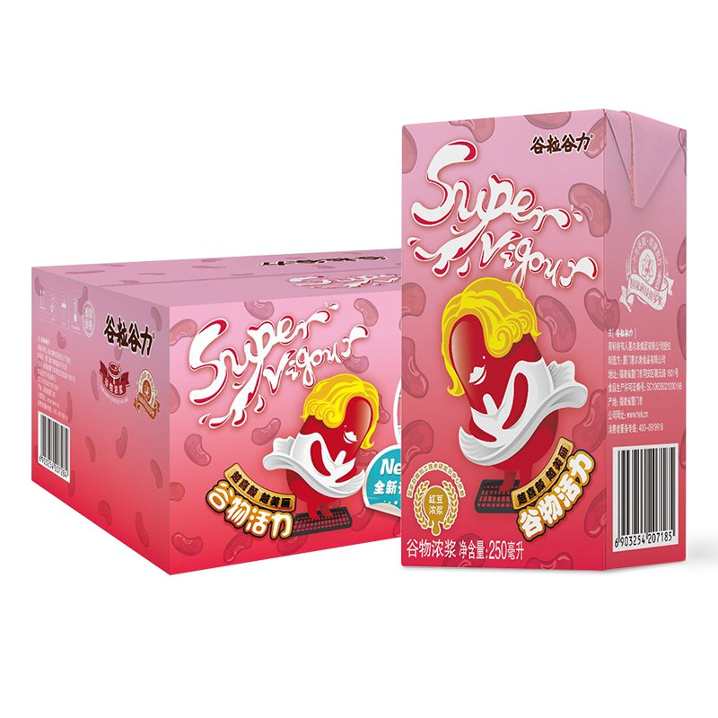 谷粒谷力 红豆浓浆 250ml10盒 
