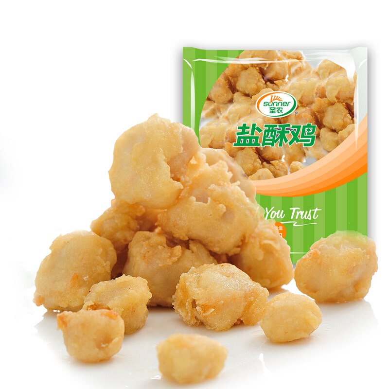 圣农 美厨盐酥鸡 1000g/袋 原味 半成品食材 速冻食品 冷冻炸鸡 裹粉调理鸡胸肉块