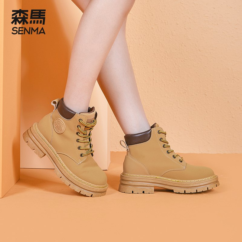 0点开始 99元【森马】女款复古英伦风马丁靴(xkuH2GchTF2)/森马品牌，品质看得见