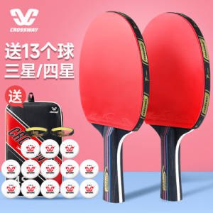 29.9元 限时送13个球！克洛斯威乒乓球拍)DaMNdNHYdoo)/ CZ11//