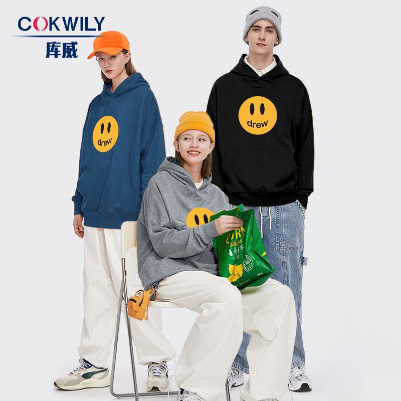 39.9元 库威旗舰店贾斯汀比伯drew笑脸卫衣(rUYAXHd2Ruu)/