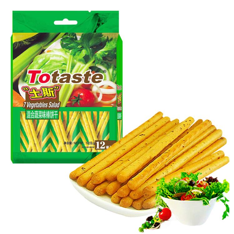 土斯（Totaste）混合蔬菜味棒棒饼干192g