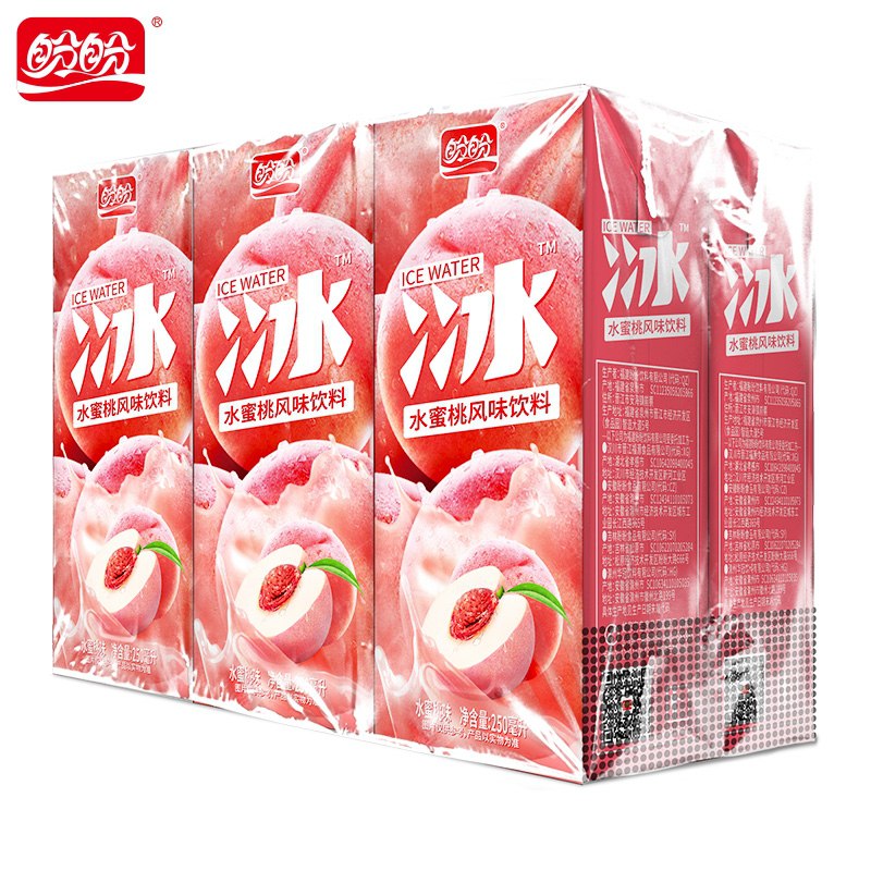 9.9元 盼盼旗舰店蜜桃味饮料250ml*8盒(NICfcAPREGF)/