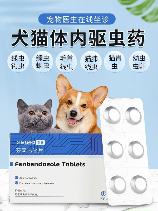 4元 如云宠物用品幼猫幼犬芬苯达唑驱虫片(OtdQXf2k7WA)/