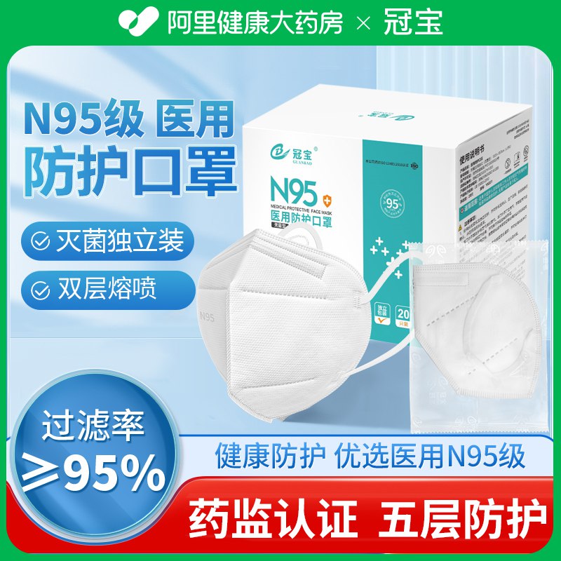 1.领券加购物车1件冠宝n95级医用防护口罩)coA3dODAPvh)/ CZ11/
