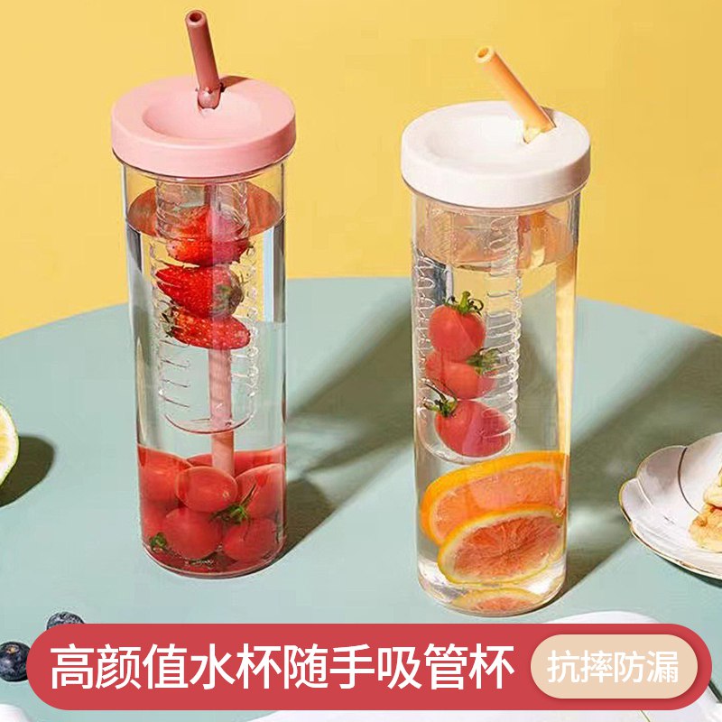 14.9元 TARO/象太郎高颜值多色便携吸管杯700ml￥DwPF28SuiRQ￥/