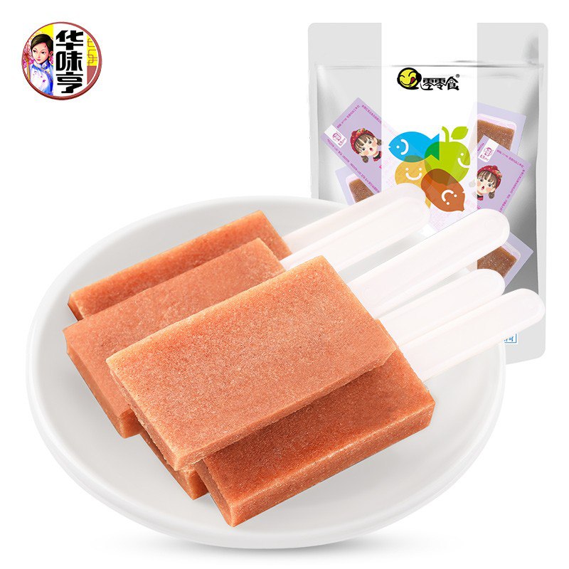 华味亨 山楂果果糕100g/袋 山楂糕酸甜开胃 果丹皮童年怀旧休闲零食