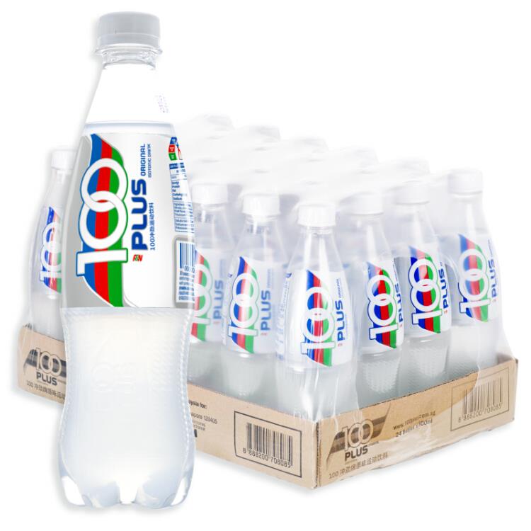 【京东】新加坡100PLUS等渗电解质水 冲劲苏打汽水 运动型饮料500ml*24瓶 原装进口整箱装