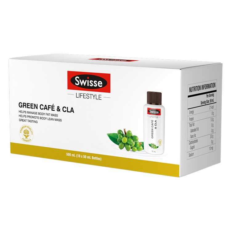 【京东】Swisse斯维诗 绿咖啡CLA减脂瘦身饮 50ml*10瓶 纤体轻盈 维持健康体质 韩国进口