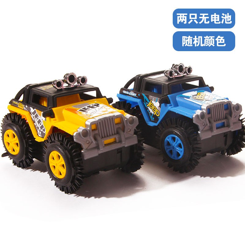 两只装全自动特技翻滚越野汽车 