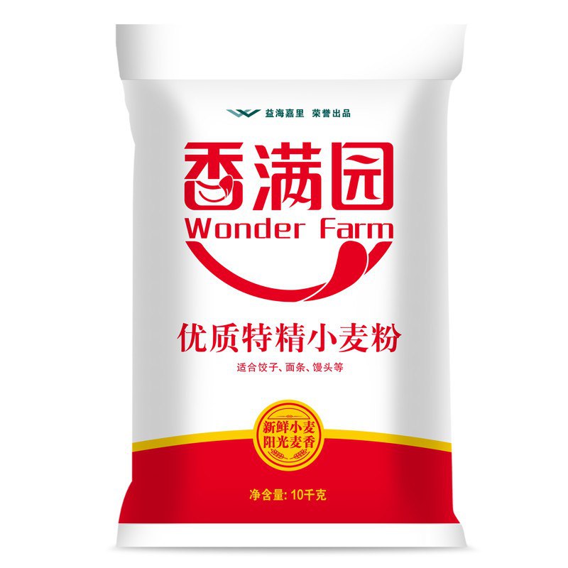 香满园 中筋面粉 特精小麦粉 10kg 