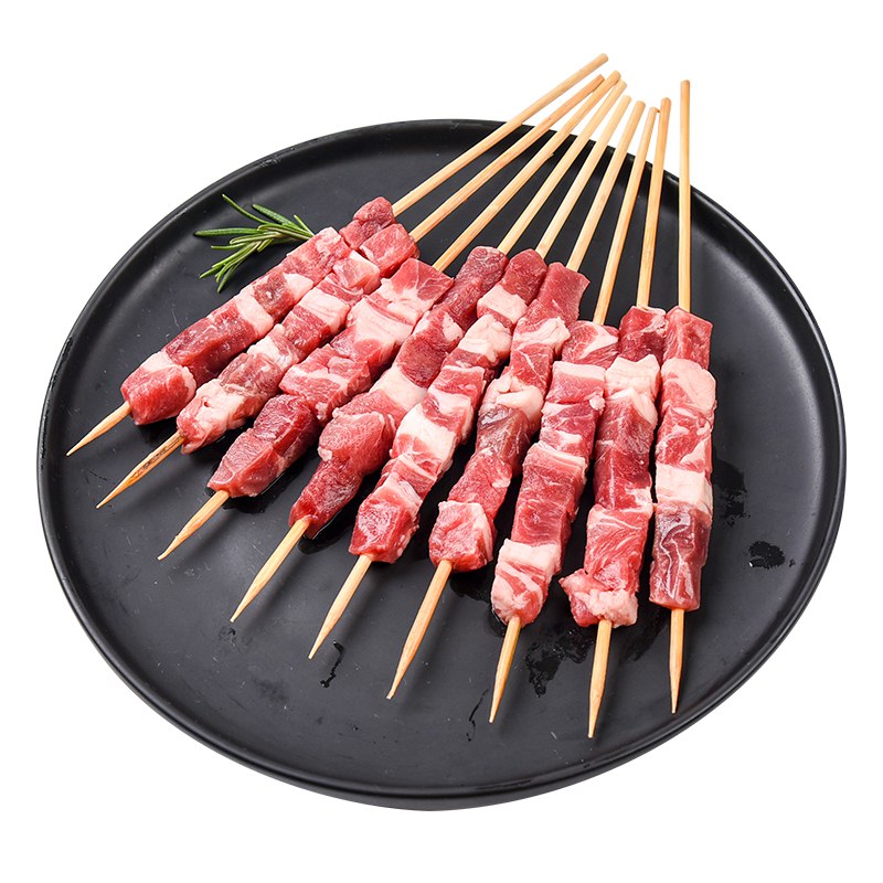 【京东】西鲜记 盐池滩羊 180天羔羊肉串 240g/袋 折34.95元