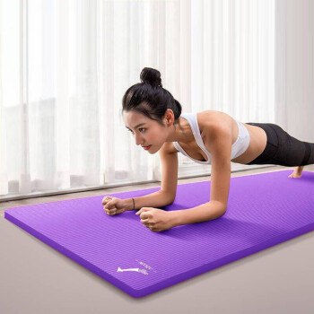 瑜伽三件套  在家也能运动起来了~防滑加厚 瑜伽垫 24.9元