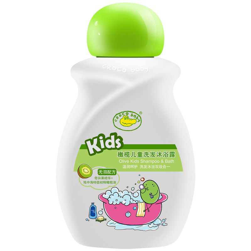 鳄鱼宝宝（CrocoBaby）橄榄儿童洗发沐浴露100ml（奇异果）