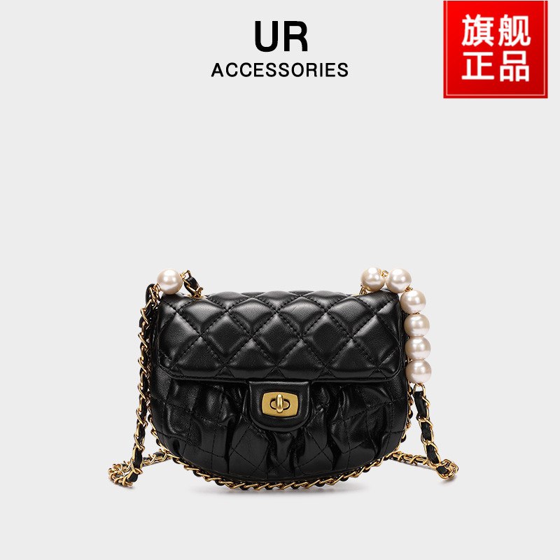 98元【UR箱包旗舰店】UR小香风网红菱格链条包包(8lsmXq7L3vu)/