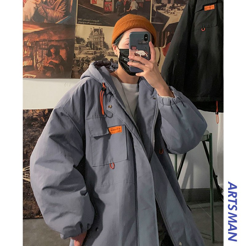 1.领券 加入购物车1件港仔文艺男 千万粉潮店港风潮流工装棉服外套(ozZecHlZKmk)/