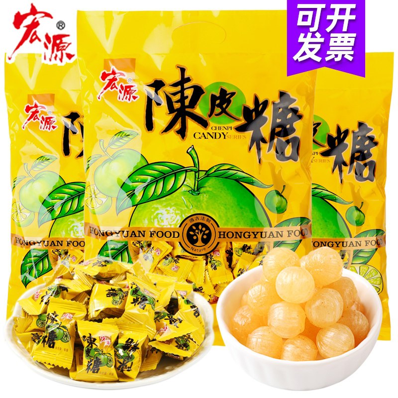 0点后下单 先领券 7.9元宏源酸甜零嘴陈皮糖355g(yGrRXox7sTw)/