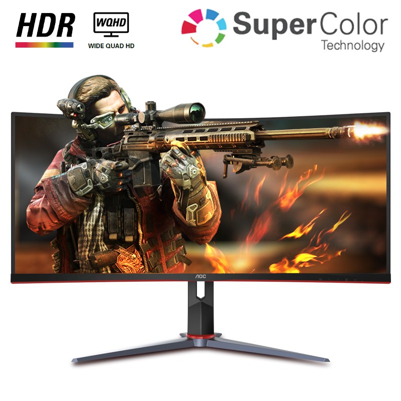 【京东】AOC CU34G2X 34英寸VA显示器（3440 x 1440、119%sRGB、144Hz、1500R） 2198元包邮
