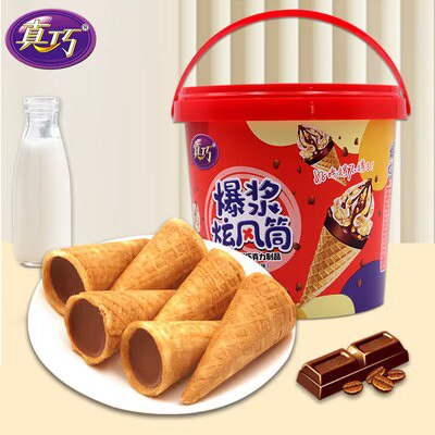0点开始 拍2件 19.8💵【真巧旗舰店】巧克力夹心爆浆旋风筒148g*2桶)dKWFWaIiE5l)/ CZ11//