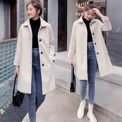 0点开始 68💵 【庆情旗舰店】赫本风中长款毛呢外套)K1IqWYxbIkm)/ AC01/