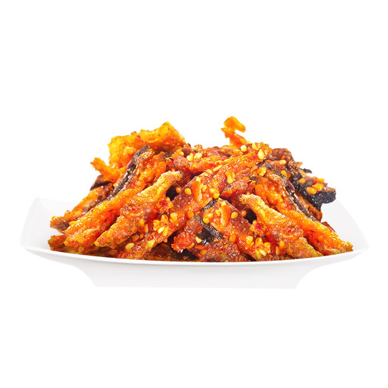 好日子旗舰店0点开始  拍三件 14.9元麻辣味即食鱼皮100g*3袋  (1TSuc256U9Q)