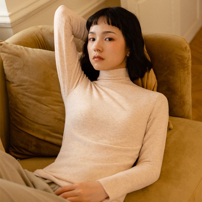 39元【靴下物】彩棉高领双面绒打底衫多款￥lsE024OkvKl￥/